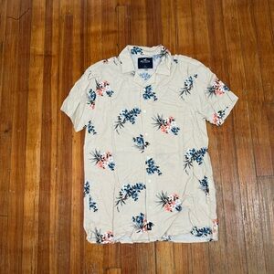Hollister Floral Beige Shirt
